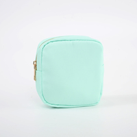 RTS – petite pochette de maquillage imperméable à paillettes pour femmes et filles, avec patchs de lettres en Chenille, à la mode, Durable