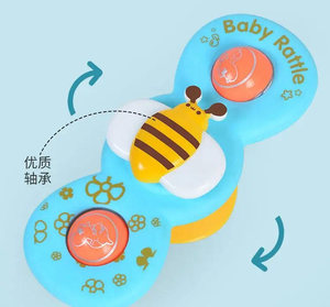 Nouvelle <span class=keywords><strong>hochet</strong></span> pour bébé avec <span class=keywords><strong>ventouse</strong></span>, <span class=keywords><strong>hochet</strong></span> innovant pour bébé pouvant pivoter, ensemble de 3 hochets - Product Image 6