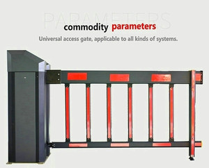 En iyi fiyat LED düz çift trafik otomatik el çit kol bom bariyer kapısı - Product Image 6