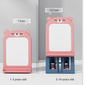 Planche à <span class=keywords><strong>dessin</strong></span> portable réglable pour bébés, jouet en plastique, thème <span class=keywords><strong>de</strong></span> petit ours, accessoire pour enfants - Product Image 4