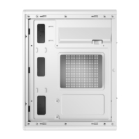 Ruix MY06 M-ATX Mid Tower PC Case Blanc Installation facile Support de bureau et de jeu avec ventilateur de panneau latéral MicroATX Form Factor