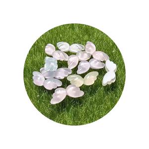 100 pz/lotto graziosi cabochon <span class=keywords><strong>con</strong></span> ali in resina trasparente sul retro piatto abbellimento artigianale per centri di fiocco per capelli decorazioni per Scrapbooking - Product Image 6