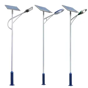 Pólo de lâmpada personalizada, 4m 5m 6m 7m 8m 9m 10m 12m, braço único, aço galvanizado, polo de luz de rua