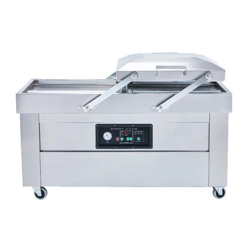 Large capacity Automatic Continuous Belt Type Food Vacuum Pack Machine for cheese and seafood