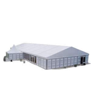 Tente d'événement rectangulaire préfabriquée en alliage d'aluminium Yixing 20x50 mètres, tente d'exposition et de stockage - Product Image 1