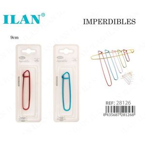 เข็มกลัดนิรภัย Ilan ขนาด 9 ซม. หลากสี สำหรับเย็บผ้า - Product Image 1