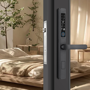 ट्या स्मार्ट वाई-फाई डिजिटल डोर लॉक कोड आरआईडी कार्ड स्मार्टफोन ऐप अनलॉक बायोमेट्रिक फिंगरप्रिंट इंटीरियर डोर होटल टलॉक - Product Image 3