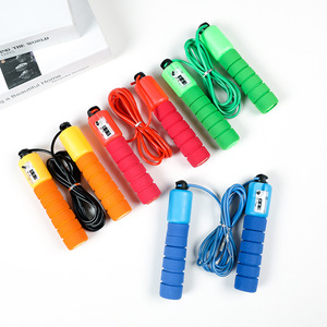 Hot Sale PVC Cardio Sports Fitness Racing Adjustable Foam Handles Durable Jump <b>Rope</b> - Product Image 1