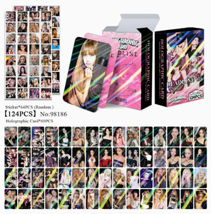 การ์ด KPOP LOMO พิมพ์ลายด้วยเลเซอร์ 124 ชิ้น/กล่อง โฟโต้การ์ดแบล็คพิงค์ การ์ดรูปภาพ BL Lomocard ของที่ระลึกคอนเสิร์ต ของแถมสำหรับแฟนคลับ - Product Image 4
