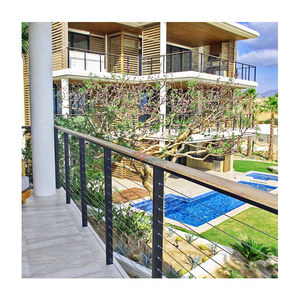 <span class=keywords><strong>Modular</strong></span> dây thép không gỉ Dây cáp lan can chi phí thấp ngoài trời boong ban công lan can lan can cầu thang sân thượng hàng rào cho vườn - Product Image 4