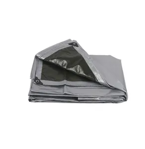 Super Heavy Duty 16 Mil Brown Poly Tarp Cover Thick Waterproof Rip and Tear Proof Tarpaulin with Grommets and Reinforced Edges