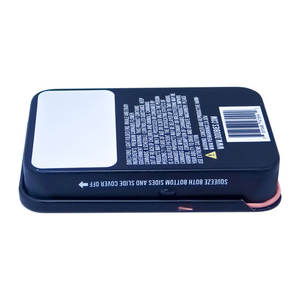 <b>Small</b> Slide Lid Custom Metal Iron Tin <b>Box</b> Ready to Ship Push Pull Lid <b>Packaging</b> Tin Cans for Storage Tobacco - Product Image 4