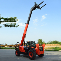 All Terrain Farm Telescopic Forklift with Bucket Construction Lifter Telehandler 3Ton 4Ton 7m Telescopic Handler