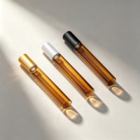 Bouteilles Roll-On Mini en Verre Ambré Vides de 1ml à 10ml, Portables, Mignonnes, Idéales pour le Voyage, Sérigraphie, Cosmétiques et Huiles Essentielles – Meilleures Ventes