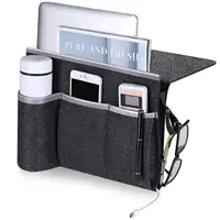Nuovo stile feltro comodino Caddy tasca portaoggetti organizzatore feltro supporto telecomando per Tablet telefono