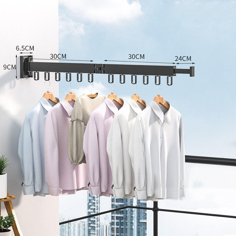 พับสองสีดำ