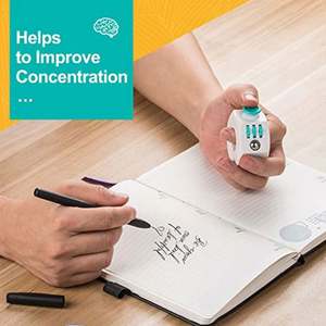 ลูกบาศก์คลายเครียดสำหรับเด็กออทิสติก ของเล่นคลายเครียด 6 ด้าน ของเล่นหมุนคลายเครียด ของเล่นนิ้วสำหรับโต๊ะทำงาน - Product Image 3