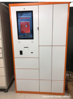 Casier à linge intelligent avec écran tactile pour un dépôt et un retrait automatiques, permettant de gagner du temps de lavage manuel
