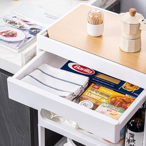 ชั้นวางพลาสติก3ชั้นแบบหมุนเคลื่อนย้ายได้ใช้ในห้องน้ำ - Product Image 5