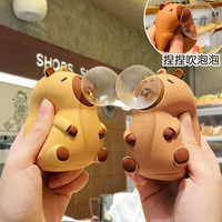 Lot de jouets sensoriels en plastique Capybara de haute qualité avec logo personnalisé pour fêtes d'enfants – Mini jouets à presser Taba Lapka et jouets anti-stress pour enfants