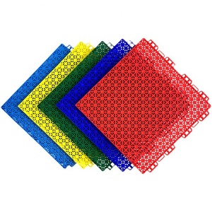 Healthy Anti-slip High Elastic Outdoor <b>Plastic</b> Interlocking Basketball Court Flooring - Product Image 1