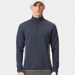 Camisetas de Manga Larga de Nailon y Elastano Transpirables de Alta Calidad para Actividades al Aire Libre, con Cierre de Cremallera, para Gimnasio y Golf - Product Image 1