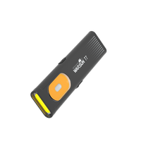 Lampe torche tactique à clip rechargeable par USB, super lumineuse, lampe torche LED de poche, mini lampe torche plate avec base magnétique