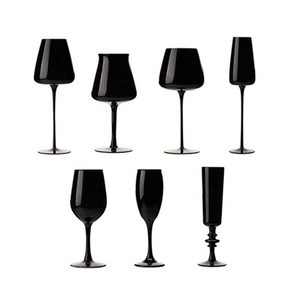 Logo personnalisé gobelet à eau verres à <span class=keywords><strong>champagne</strong></span> <span class=keywords><strong>noir</strong></span> flûte à <span class=keywords><strong>champagne</strong></span> en acrylique pour fête de mariage - Product Image 1