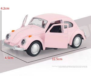 Coche Clásico <span class=keywords><strong>Beetle</strong></span> de Aleación a Escala 1:32, <span class=keywords><strong>Volkswagen</strong></span>, Coche de <span class=keywords><strong>Juguete</strong></span> de Metal Fundido a Presión, Coche de <span class=keywords><strong>Juguete</strong></span> con Retroceso, Regalo para Niños - Product Image 6