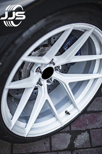 Rines de Aleación JJSEES de Cinco Radios 5*120.65 5*120 5*112 5*114.3 en Plata Pulida para Autos de Pasajeros, Rines Forjados para <span class=keywords><strong>Corvette</strong></span> C7 - Product Image 4