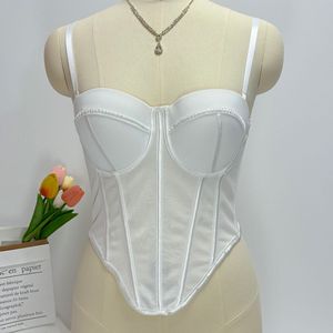 <span class=keywords><strong>Top</strong></span> a canotta retrò alla moda con stecche e <span class=keywords><strong>corsetto</strong></span>, <span class=keywords><strong>top</strong></span> corto asimmetrico e aderente, <span class=keywords><strong>top</strong></span> sexy da festa. - Product Image 5