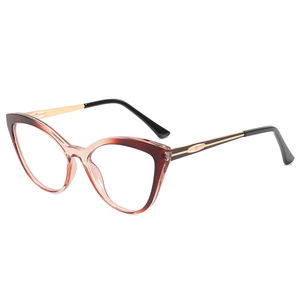 กรอบแว่นตาแบบ Cat Eye รุ่น 1901 เลนส์เคลือบป้องกันแสงสีฟ้า สำหรับผู้หญิง แบบเต็มกรอบ - Product Image 1
