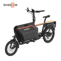 Vélo cargo électrique Kingsong Max Load 120 kg 500 W 48 V 15 Ah avec double batterie au lithium, pneus de 16 pouces, pour adultes
