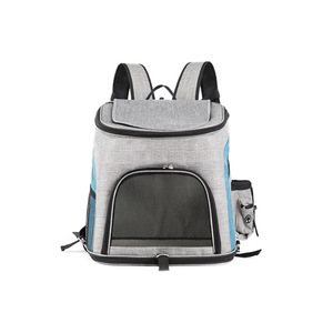 Sac à dos de voyage pour animaux de compagnie, sac pliable pour chat, sac pour animaux de compagnie en maille anti-rayures et résistant aux morsures, respirant, pliable, grande capacité. - Product Image 1