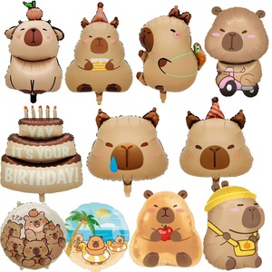 Globo de Aluminio de Capibara Mate para Múltiples Ocasiones, Decoración de <span class=keywords><strong>Fiesta</strong></span> de Cumpleaños, Globo de Aire Flotante de Pie - Product Image 3