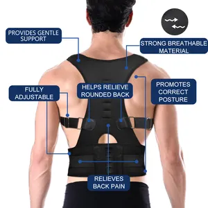 Vendita all'ingrosso barella postura correttore-Regolabile back support brace cintura barella raddrizzatore corpo magnetico postura correttore spalla Postura Correttore