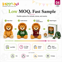 Peluche de graduation personnalisée, ours en peluche hibou, mascotte écologique, cadeau scolaire, fournisseur d'usine en gros