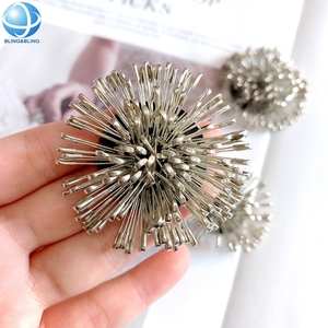 Broche de chaussure en argent personnalisée, accessoires de chaussure DIY pour chaussures d'<span class=keywords><strong>homme</strong></span> - Product Image 1