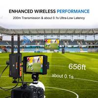 Système de transmission vidéo sans fil 1TX 4RX 820FT/250 mètres HDTV en ABS+PC pour caméras vidéo et diffusion en direct en extérieur