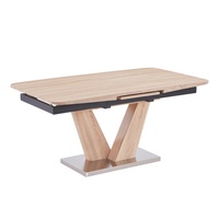 Table à manger rectangulaire moderne de haute qualité, élégante, indispensable pour la maison, réglable et rétractable