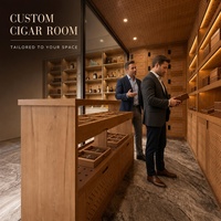 Humidor à lumière LED, armoire à cigares, grande cave à cigares, humidor de luxe pour hôtel, salon de cigares, club privé