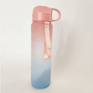 厂家哑光霜森林彩虹色高品质升华毛坯塑料水瓶瓶健身房 - Product Image 2