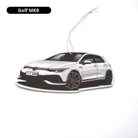 Diffuseur de parfum pour voiture en papier rigide, modèle voiture personnalisé, à suspendre au rétroviseur, idéal pour la vente en gros
