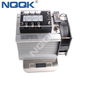 รีเลย์3เฟส SSR 100A 32V DC ถึง480V AC พร้อมแผงระบายความร้อน - Product Image 4