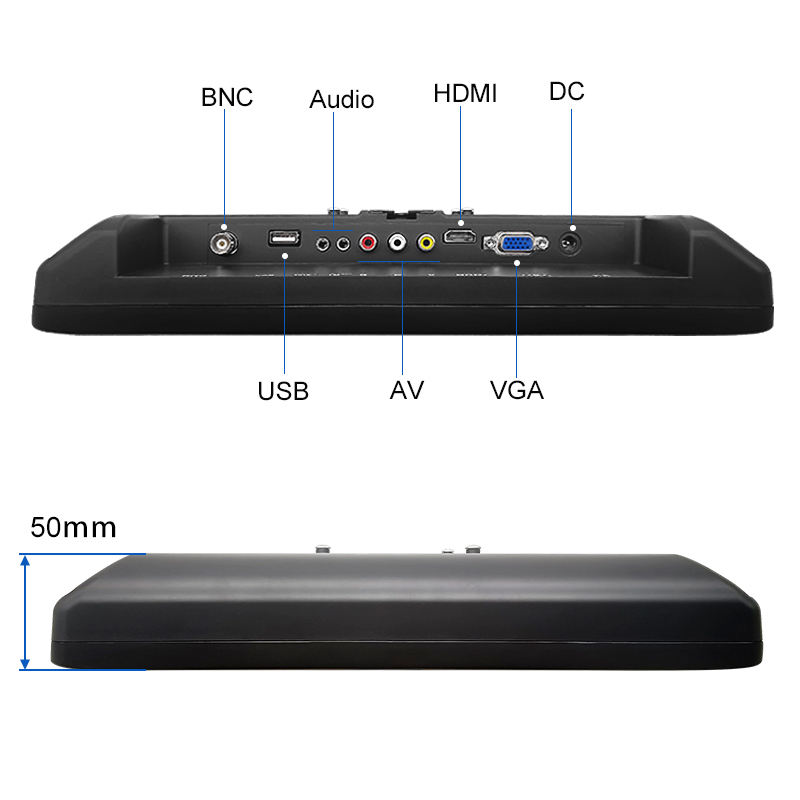 Wholesale Price 12.1''12'' Inch Vehicle Computer PC CCTV POS Industrial Lcd Monitor square Screen with Desktop Wall Embedded