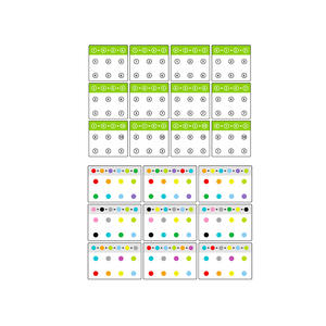 Tarjetas de entrenamiento de seguimiento visual para niños, 260x185mm, de papel, para desarrollar la atención y concentración, tarjetas de conectar puntos para niños pequeños - Product Image 1