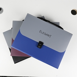 A4 مقبض مرن محمول 13 جيب مؤشر Tabs ، ضغط على زر مادة PP المفاجئة - Product Image 2