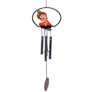 Campana de Viento Krishna Bhakti Bansidhar de 90 mm, Material PVC/ABS, Campana Decorativa Colgante, Decoración Espiritual Feng Shui para el Hogar y la Oficina, Regalo - Product Image 1