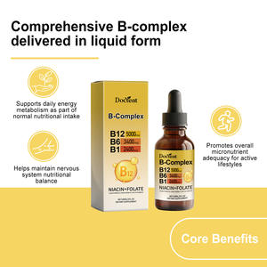 Gotas Líquidas Orales de Vitamina <span class=keywords><strong>B</strong></span> Compuesta <span class=keywords><strong>con</strong></span> Micronutrientes para el Apoyo Energético Diario de Adultos - Product Image 5