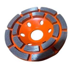 100mm Double Row Segmented Diamond Metal Cup Wheel Concrete Granite Marble Stone Deburring Grinding Extra <strong>Fine</strong> Grit 5mm - Product Image 6
